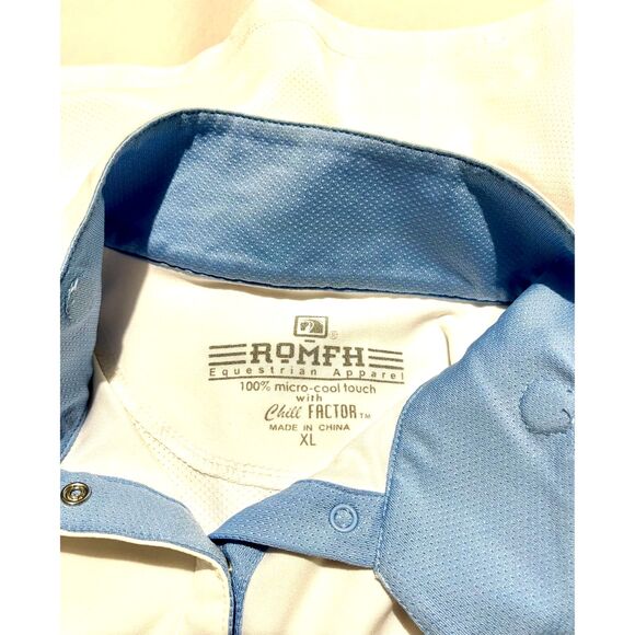 ROMFH Equestrian apparel top Micro Cool touch chill factor horse women's XL Jr - Picture 5 of 6